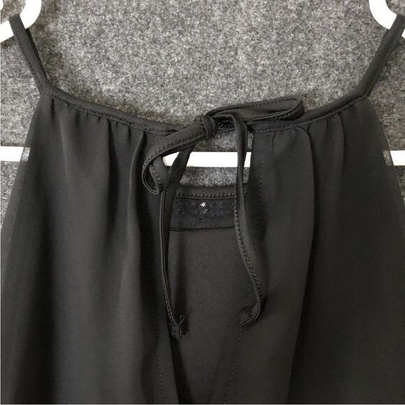 Express Black Halter Rhinestone Pleated Rhinestone blouse Small - Picture 5 of 10